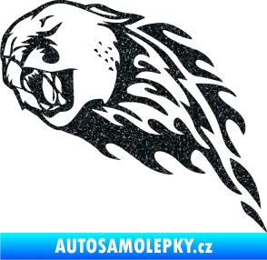 Samolepka Animal flames 083 levá puma Ultra Metalic černá