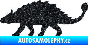 Samolepka Ankylosaurus 001 levá Ultra Metalic černá