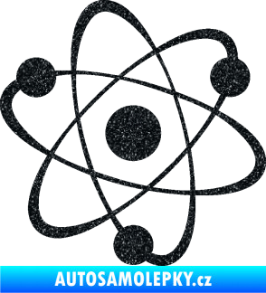 Samolepka Atom  Ultra Metalic černá