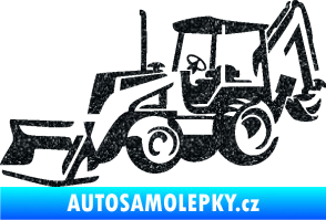 Samolepka Bagr 002 levá Ultra Metalic černá