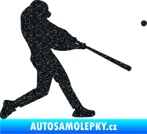 Samolepka Baseball 001 pravá Ultra Metalic černá