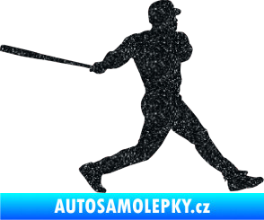 Samolepka Baseball 002 pravá Ultra Metalic černá