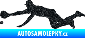 Samolepka Baseball 015 levá Ultra Metalic černá