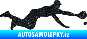 Samolepka Baseball 015 pravá Ultra Metalic černá