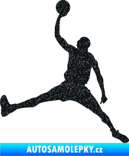 Samolepka Basketbal 016 levá Ultra Metalic černá