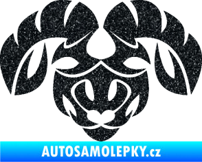 Samolepka Beran zvěrokruh 003  Ultra Metalic černá