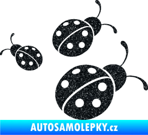 Samolepka Berušky 001 pravá Ultra Metalic černá