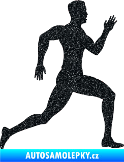 Samolepka Běžec 003 pravá Ultra Metalic černá