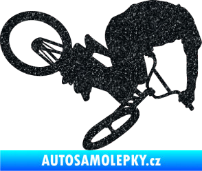 Samolepka Biker 001 pravá Ultra Metalic černá