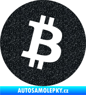 Samolepka Bitcoin 001 Ultra Metalic černá