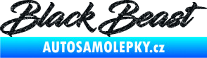 Samolepka Black Beast nápis Ultra Metalic černá