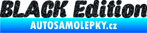Samolepka Black edition 001 nápis Ultra Metalic černá