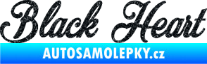 Samolepka Black Heart nápis Ultra Metalic černá