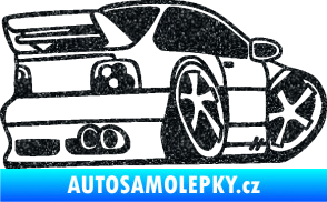 Samolepka BMW e46 karikatura pravá Ultra Metalic černá