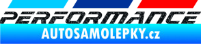 Samolepka BMW M Performance nad sebou Ultra Metalic černá