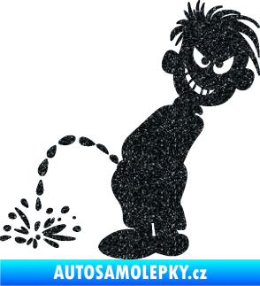Samolepka Boy čůrá 007 levá Ultra Metalic černá