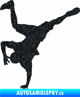 Samolepka Breakdance 001 levá Ultra Metalic černá