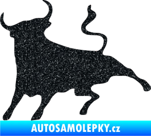Samolepka Býk 002 levá Ultra Metalic černá
