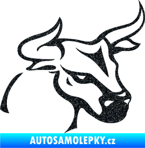 Samolepka Býk 005 pravá Ultra Metalic černá