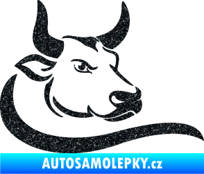 Samolepka Býk 008 pravá Ultra Metalic černá