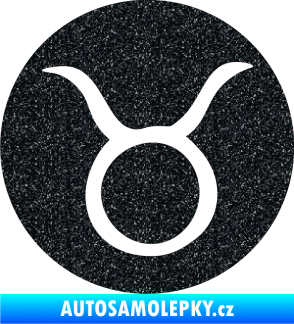 Samolepka Býk zvěrokruh 001 - horoskop Ultra Metalic černá