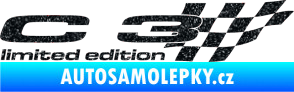 Samolepka C3 limited edition pravá Ultra Metalic černá