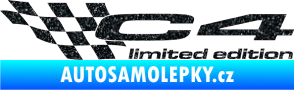 Samolepka C4 limited edition levá Ultra Metalic černá