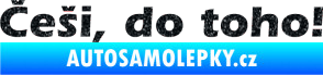 Samolepka Češi do toho! Ultra Metalic černá