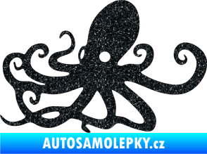 Samolepka Chobotnice 001 levá Ultra Metalic černá