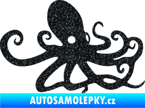 Samolepka Chobotnice 001 pravá Ultra Metalic černá