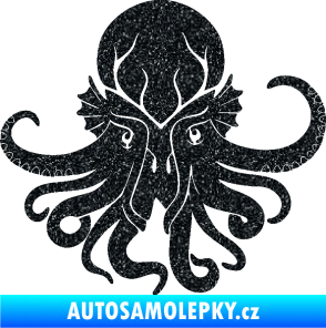 Samolepka Chobotnice 002 pravá Ultra Metalic černá