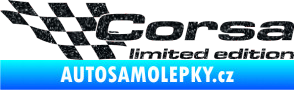 Samolepka Corsa limited edition levá Ultra Metalic černá