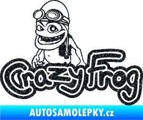 Samolepka Crazy frog 002 žabák Ultra Metalic černá