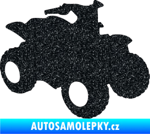 Samolepka Čtyřkolka 001 pravá Ultra Metalic černá