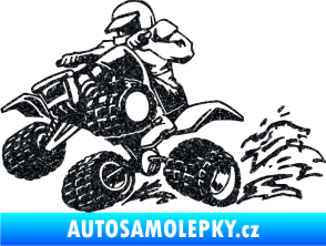 Samolepka Čtyřkolka 003 levá Ultra Metalic černá