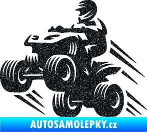 Samolepka Čtyřkolka 006 levá Ultra Metalic černá