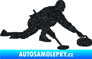 Samolepka Curling 003 pravá Ultra Metalic černá