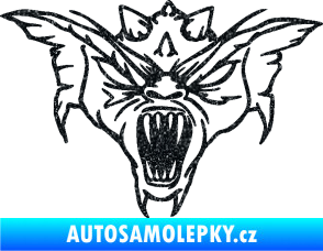 Samolepka Ďábel 003 pravá Ultra Metalic černá