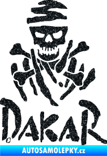 Samolepka Dakar 002 s lebkou Ultra Metalic černá