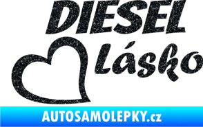 Samolepka Diesel Lásko Ultra Metalic černá