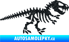 Samolepka Dinosaurus kostra 001 pravá Ultra Metalic černá