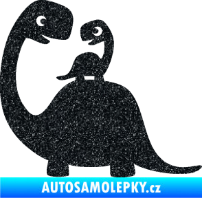Samolepka Dítě v autě 105 levá dinosaurus Ultra Metalic černá