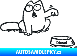 Samolepka Dolej diesel - pravá Ultra Metalic černá
