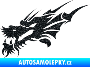 Samolepka Dragon 001 levá Ultra Metalic černá