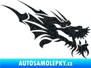 Samolepka Dragon 001 pravá Ultra Metalic černá