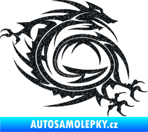 Samolepka Dragon 002 pravá Ultra Metalic černá