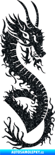 Samolepka Dragon 003 pravá Ultra Metalic černá