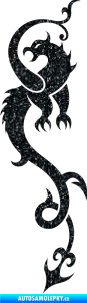 Samolepka Dragon 008 levá Ultra Metalic černá