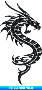 Samolepka Dragon 014 pravá Ultra Metalic černá