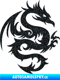 Samolepka Dragon 015 pravá Ultra Metalic černá